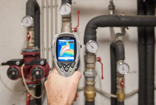 Leak detection service using thermal camera by Wildwood Plumbing Pros in Wildwood, Georgia
